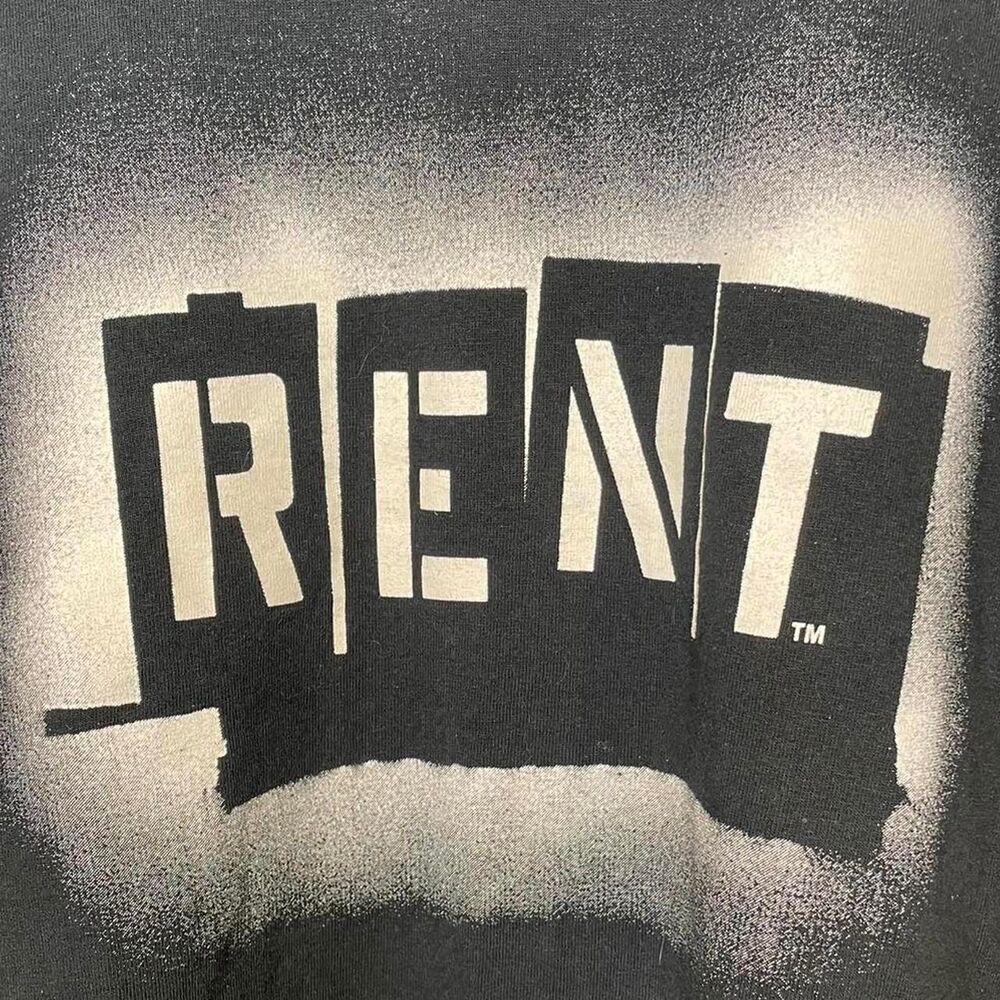 Vintage Gildan RENT Musical Broadway Logo Graphic Tee Size: Large - Picture 2 of 4
